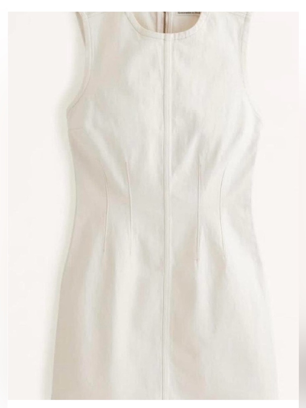 Abercrombie white denim mini dress